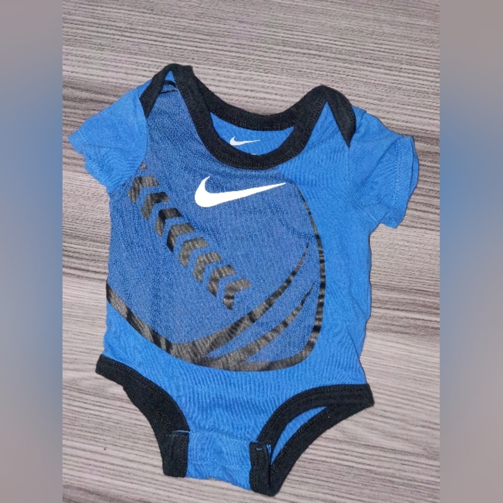 Baby Boys Nike 3m Onesie One Piece Football Bodysuit